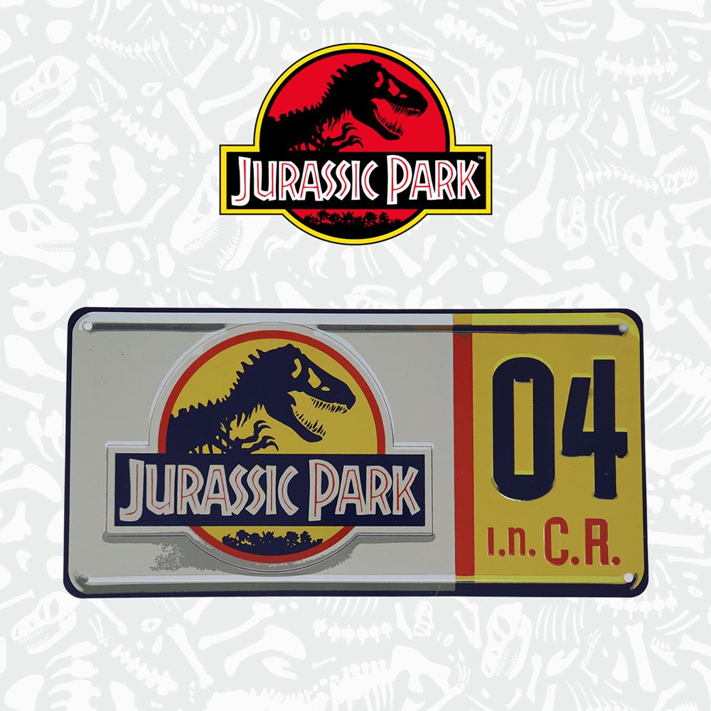 Jurassic Park Replik 1/1 Dennis Nedry Nummernschild - Preorder - ETA: 08.09.2025