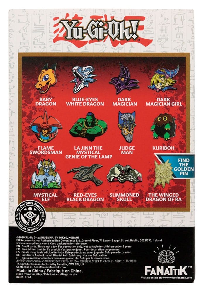 Yu-Gi-Oh! Mystery Ansteck-Pins Volume 2 Blind Box Display (12) - Preorder - ETA: 25.10.2026