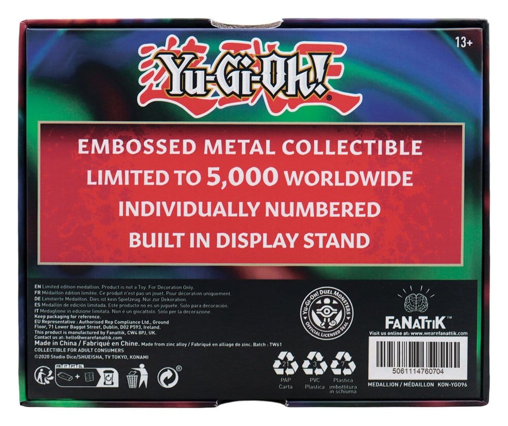 Yu-Gi-Oh! Medaille Exodia Head Limited Edition - Preorder - ETA: 25.03.2027