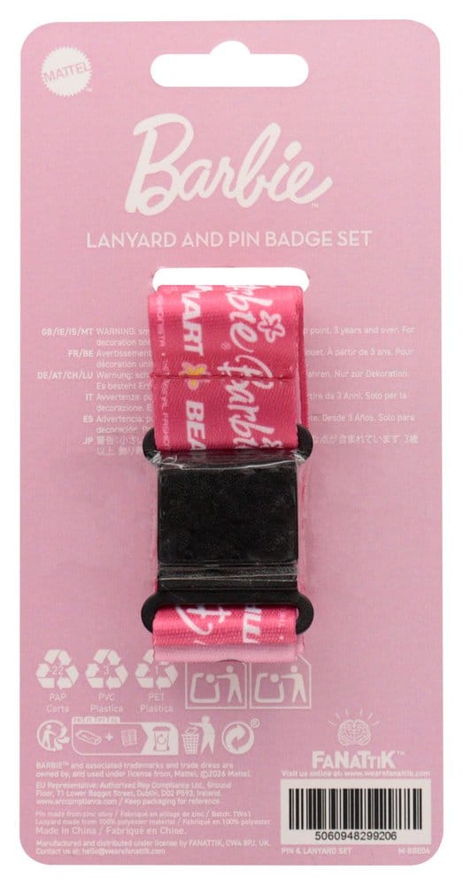 Barbie Schlüsselband & Ansteck-Pin Set - Preorder - ETA: 24.12.2026