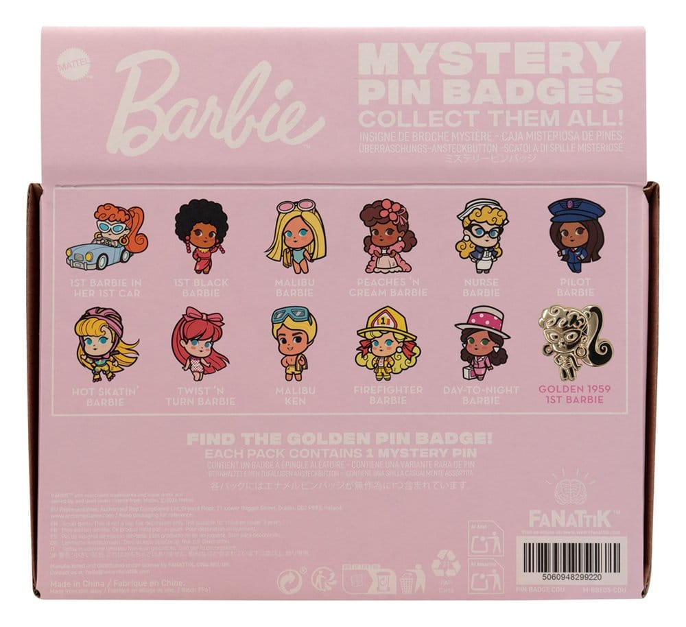Barbie Mystery Ansteck-Pins Blind Box Display (12) - Preorder - ETA: 24.12.2026