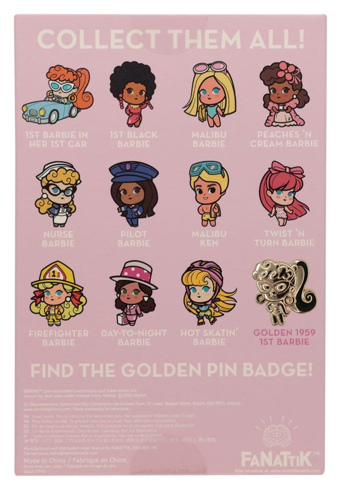 Barbie Mystery Ansteck-Pins Blind Box Display (12) - Preorder - ETA: 24.12.2026