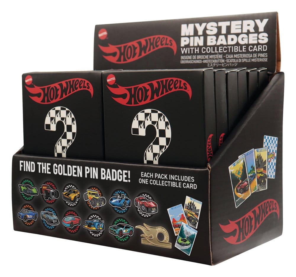 Hot Wheels Mystery Ansteck-Pins Blind Box Display (12) - Preorder - ETA: 24.12.2026