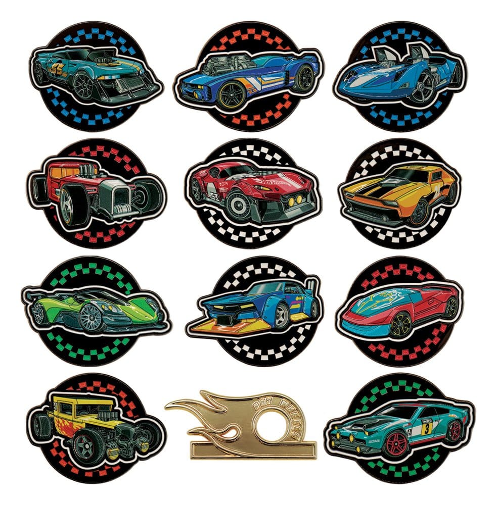 Hot Wheels Mystery Ansteck-Pins Blind Box Display (12) - Preorder - ETA: 24.12.2026