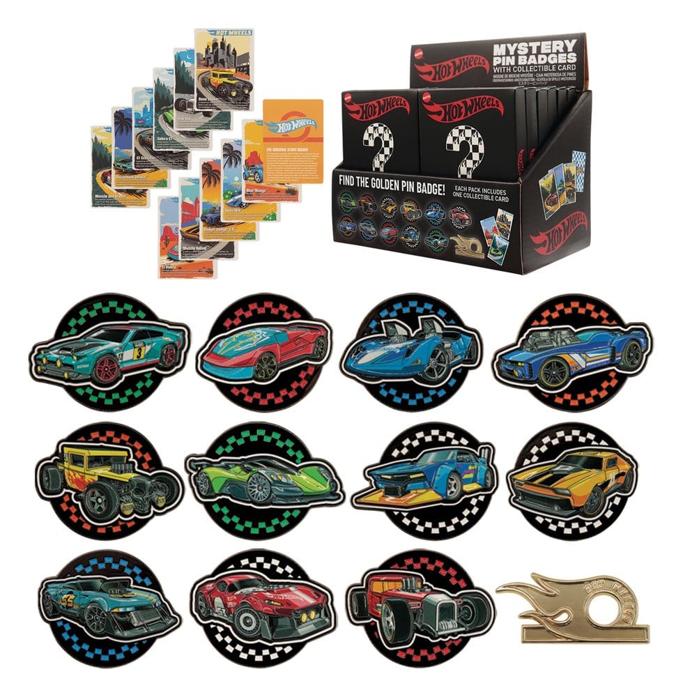 Hot Wheels Mystery Ansteck-Pins Blind Box Display (12) - Preorder - ETA: 24.12.2026