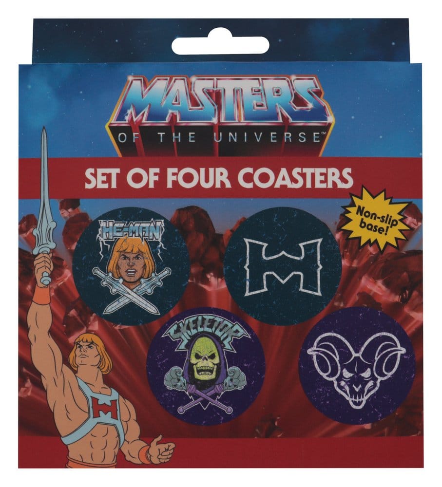 Masters of the Universe Untersetzer 4er-Pack Printed Metal - Preorder - ETA: 24.12.2026