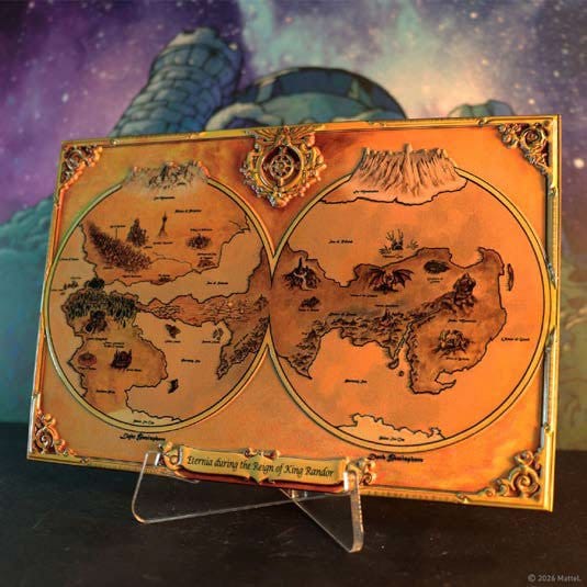 Masters of the Universe Replik Metal Map of Eternia Limited Edition 10 x 15 cm - Preorder - ETA: 25.03.2027