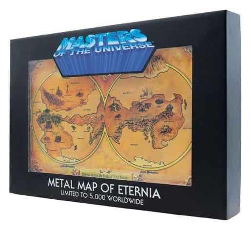 Masters of the Universe Replik Metal Map of Eternia Limited Edition 10 x 15 cm - Preorder - ETA: 25.03.2027