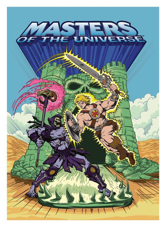 Masters of the Universe Kunstdruck He-Man & Skeletor Limited Edition 42 x 30 cm - Versand: 7 Tage nach Bestellung