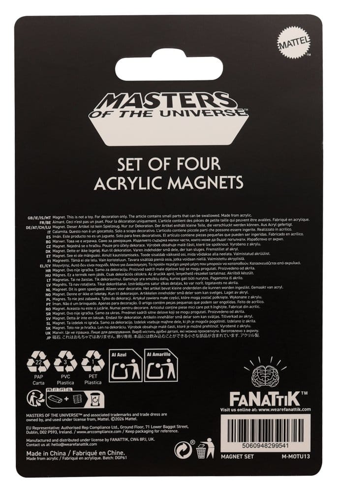 Masters of the Universe Magnete 4er-Pack - Preorder - ETA: 30.10.2026