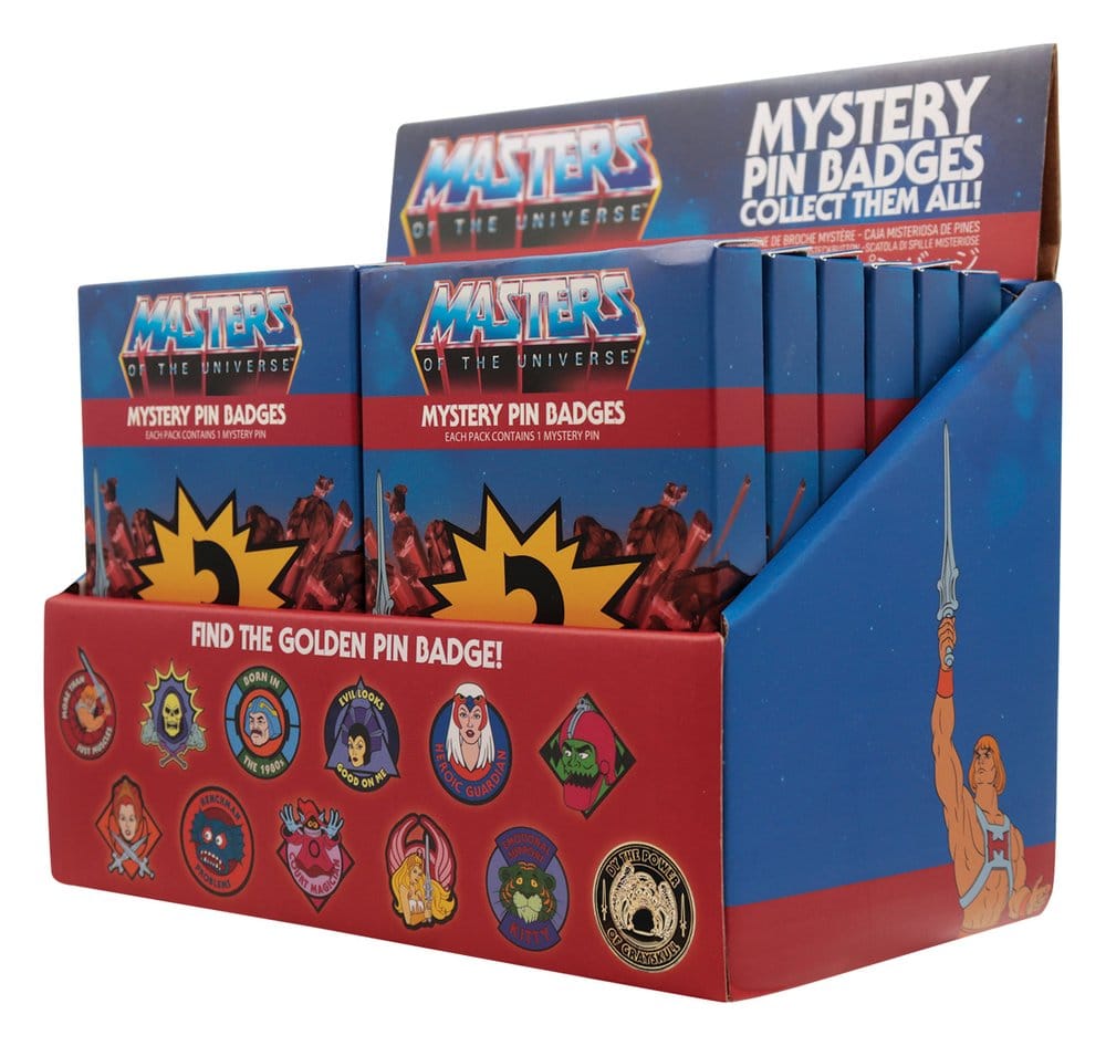 Masters of the Universe Mystery Ansteck-Pins Blind Box Display (12) - Preorder - ETA: 30.10.2026