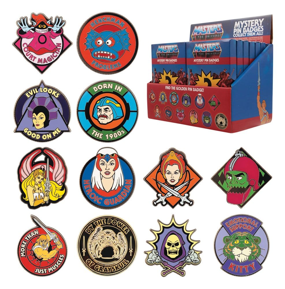 Masters of the Universe Mystery Ansteck-Pins Blind Box Display (12) - Preorder - ETA: 30.10.2026