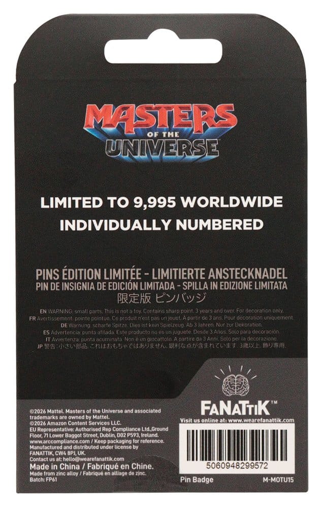 Masters of the Universe 2026 Ansteck-Pin He-Man Limited Edition - Preorder - ETA: 15.08.2026