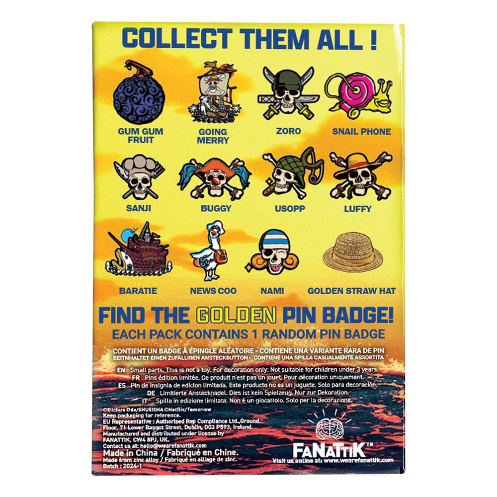 One Piece Ansteck-Pins Display Mystery Pin Badge (12)   - Preorder - ETA: 15.08.2026
