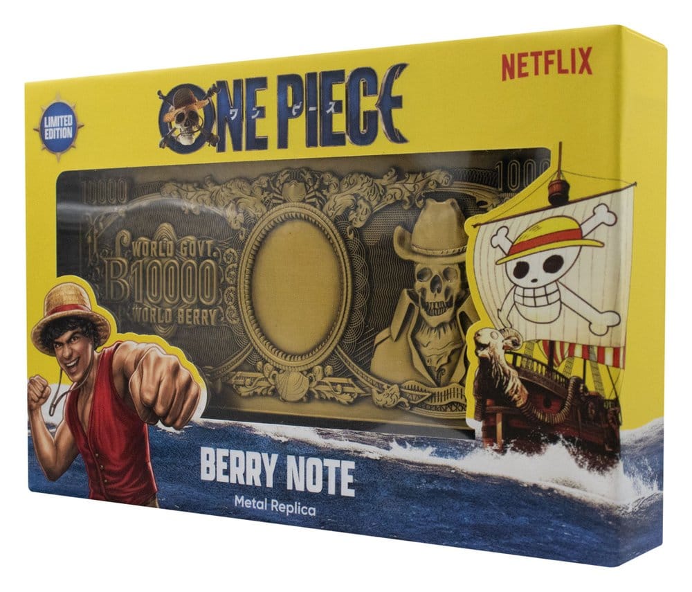 One Piece Replik 10.000 World Berry Metall-Banknote 6 x 15 cm - Preorder - ETA: 25.01.2027