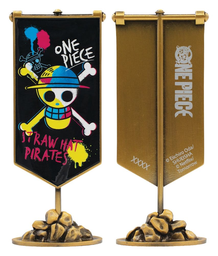 One Piece Replik Strohhutpiraten Metallbanner 11 x 6 cm - Preorder - ETA: 25.01.2027