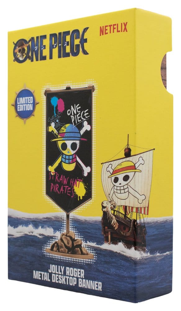 One Piece Replik Strohhutpiraten Metallbanner 11 x 6 cm - Preorder - ETA: 25.01.2027