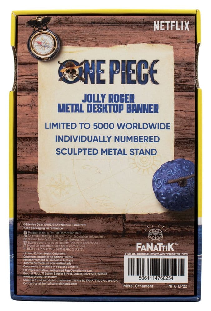 One Piece Replik Strohhutpiraten Metallbanner 11 x 6 cm - Preorder - ETA: 25.01.2027