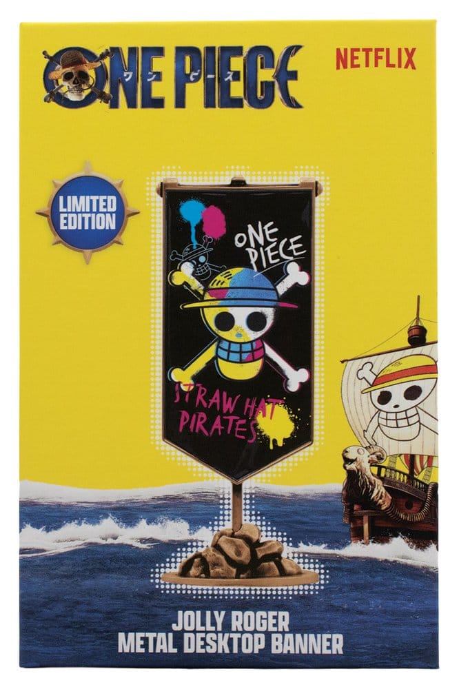 One Piece Replik Strohhutpiraten Metallbanner 11 x 6 cm - Preorder - ETA: 25.01.2027