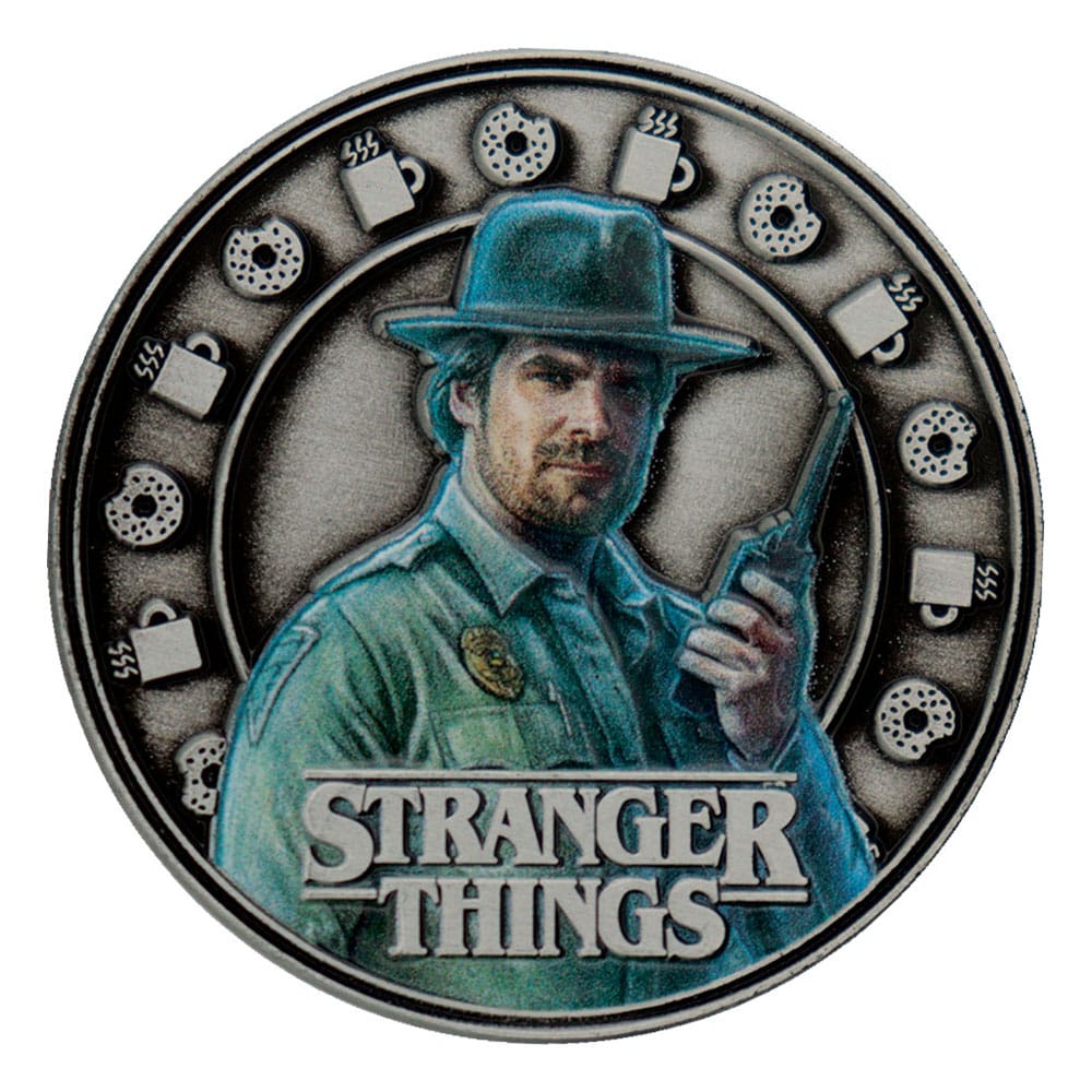 Stranger Things Sammelmünze Eleven & Hopper 4 cm  - Versand: 5-7 Tage nach Bestellung