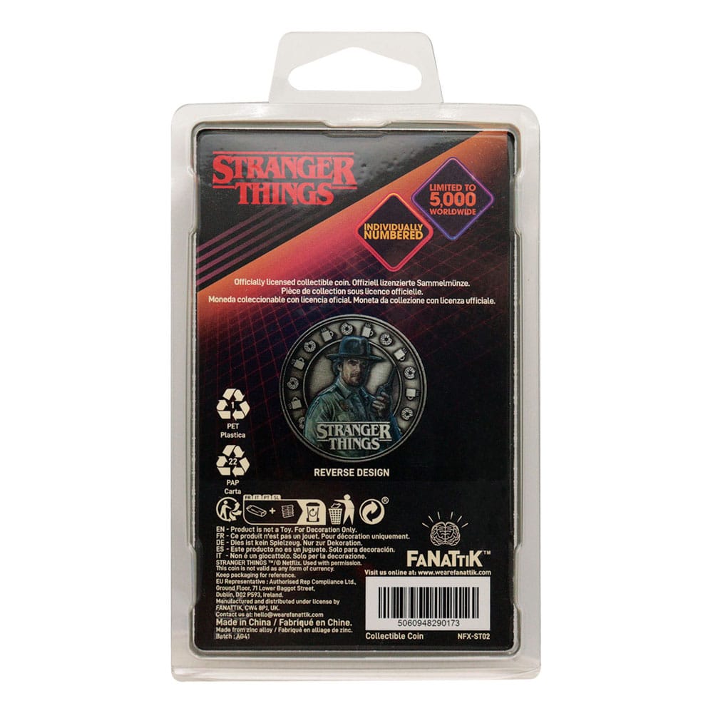 Stranger Things Sammelmünze Eleven & Hopper 4 cm  - Versand: 5-7 Tage nach Bestellung