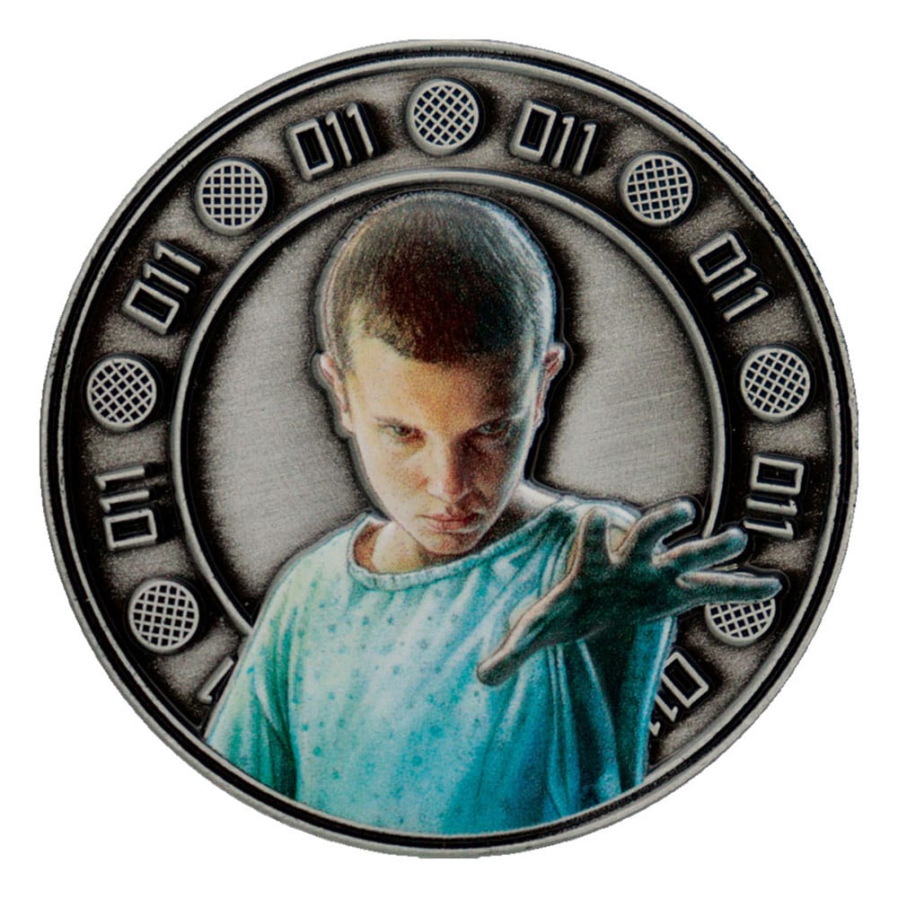 Stranger Things Sammelmünze Eleven & Hopper 4 cm  - Versand: 5-7 Tage nach Bestellung