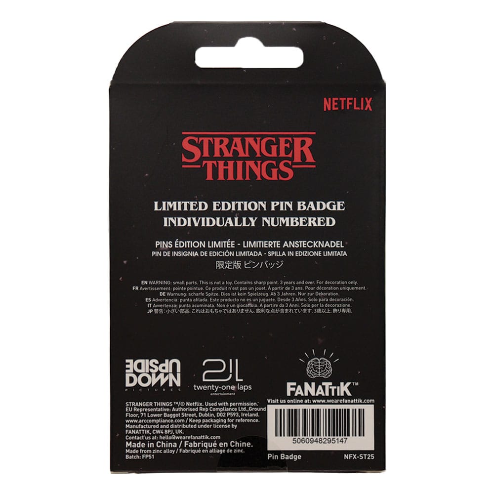 Stranger Things Ansteck-Pin Hellfire Lives Limited Edition         - Preorder - ETA: 25.01.2026