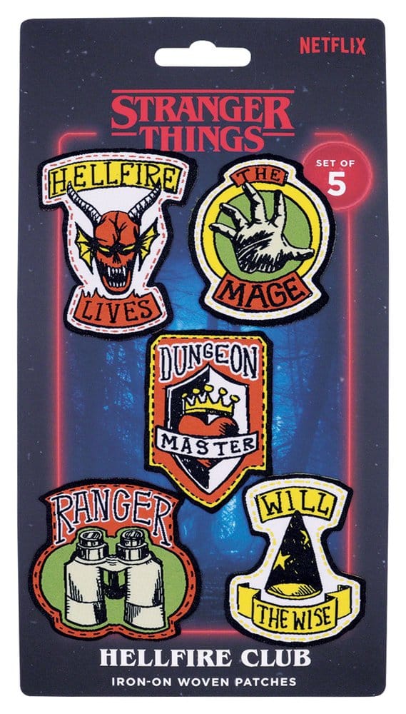 Stranger Things Stoffaufnäher 5er-Pack - Preorder - ETA: 24.12.2026