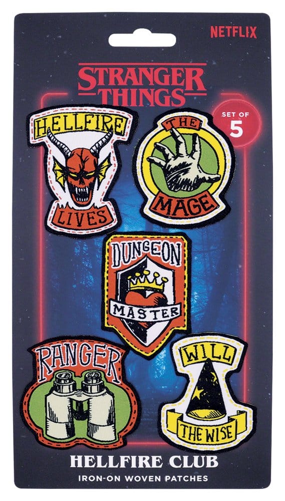 Stranger Things Stoffaufnäher 5er-Pack - Preorder - ETA: 24.12.2026
