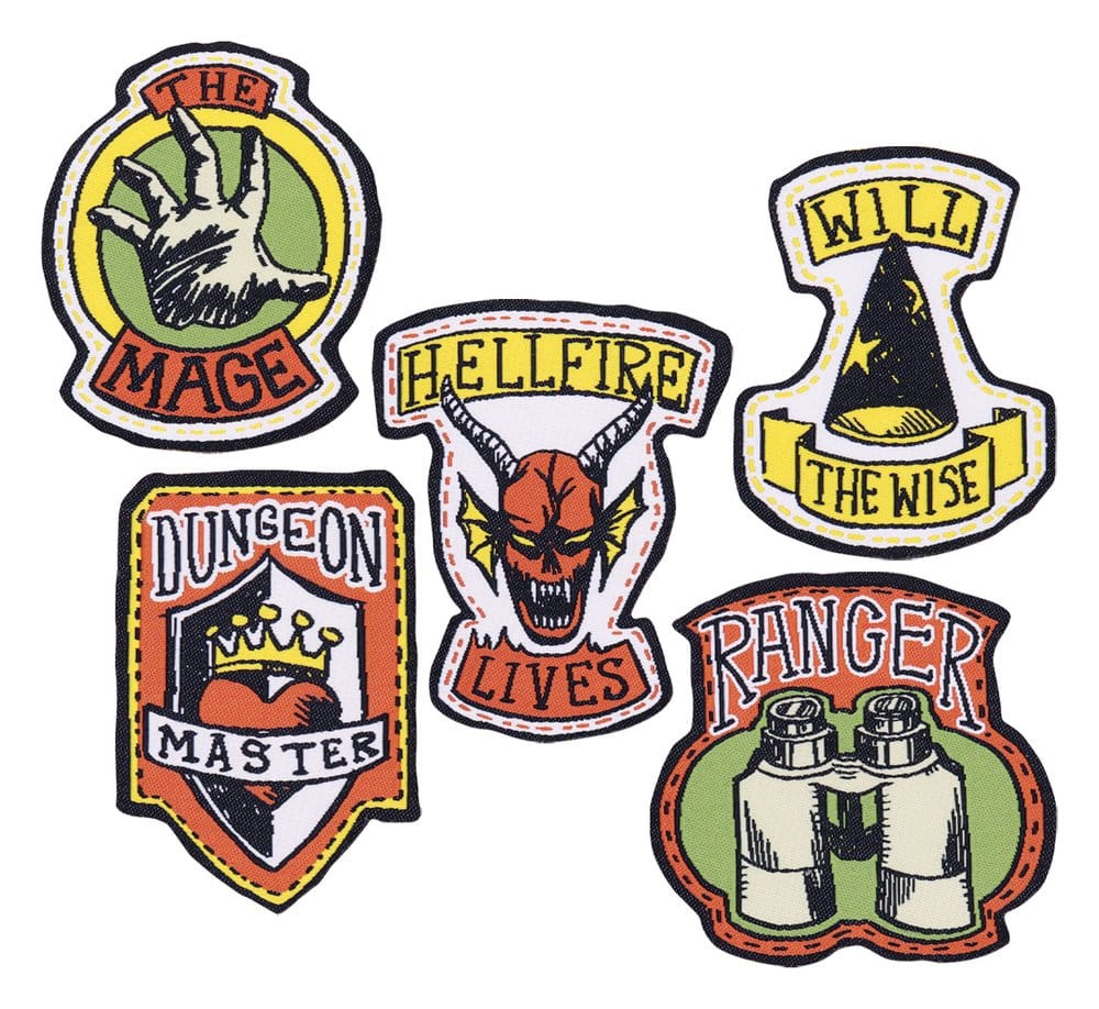 Stranger Things Stoffaufnäher 5er-Pack - Preorder - ETA: 24.12.2026