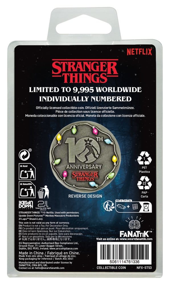 Stranger Things Sammelmünze 10th Anniversary Eleven Limited Edition - Preorder - ETA: 25.03.2027