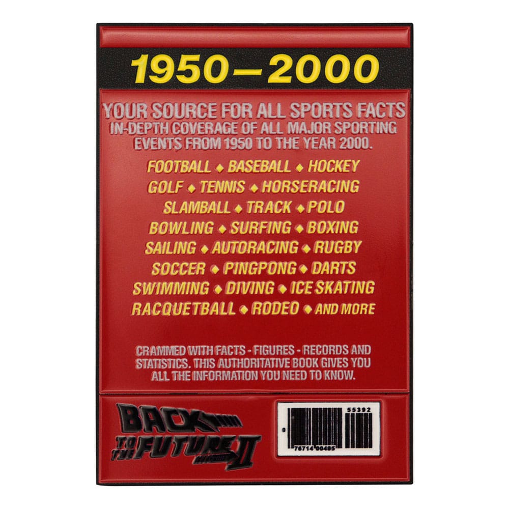 Zurück in die Zukunft Metallbarren Sport Almanac Limited Edition  - Versand: 7 Tage nach Bestellung