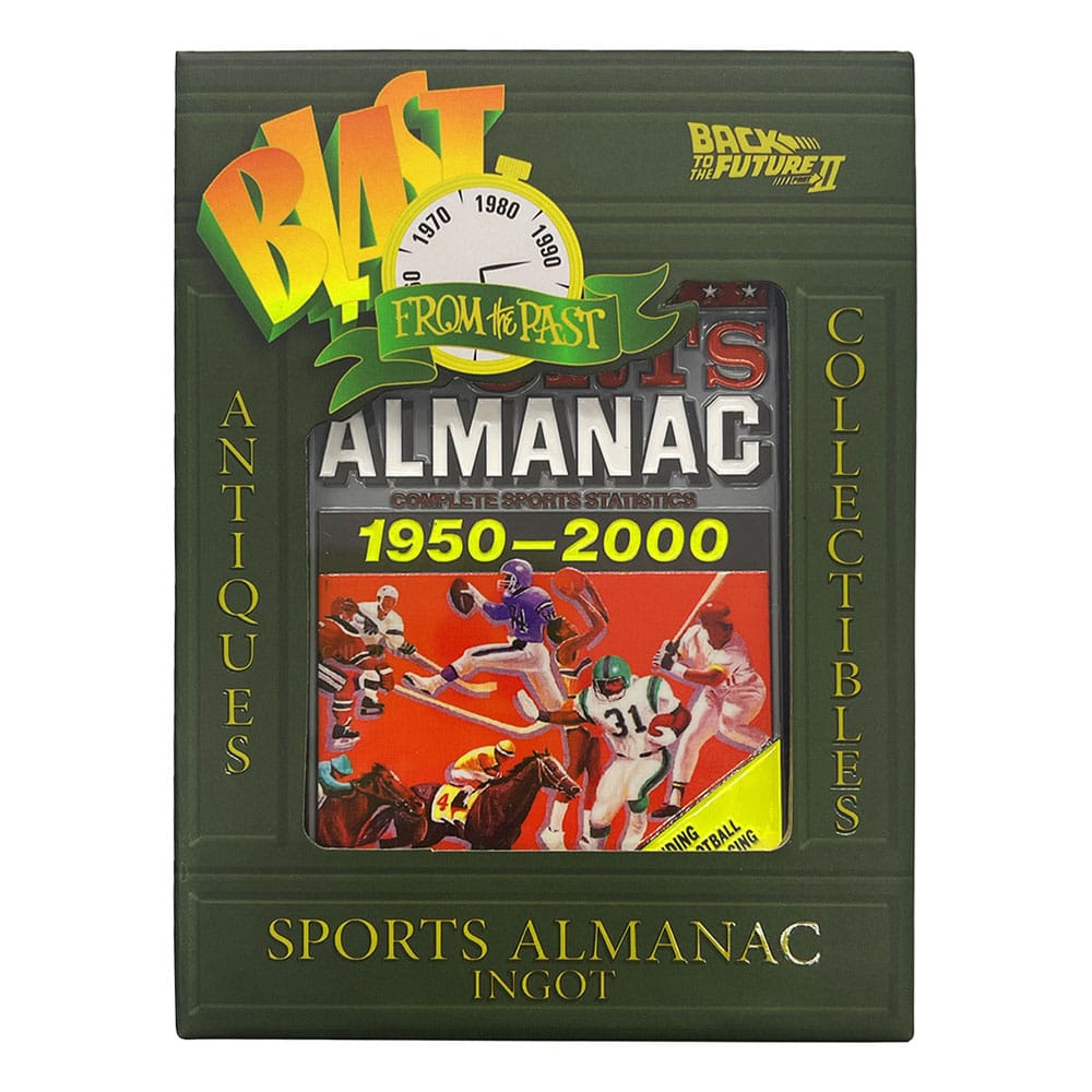 Zurück in die Zukunft Metallbarren Sport Almanac Limited Edition  - Versand: 7 Tage nach Bestellung