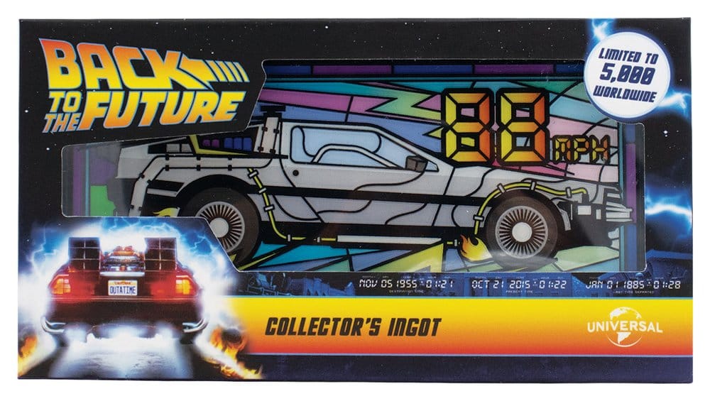 Zurück in die Zukunft Metallbarren Buntglas-Stil Limited Edition - Preorder - ETA: 25.01.2027