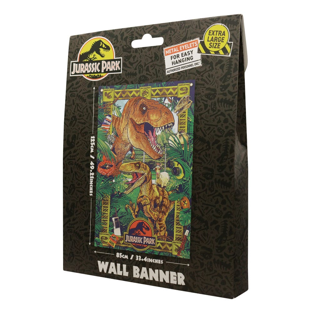 Jurassic Park Wandbehang 125 x 85 cm            - Versand: 5-7 Tage nach Bestellung