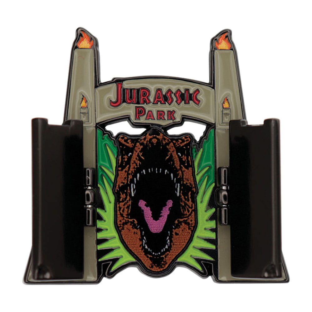 Jurassic Park Ansteck-Pin Gates Hinged - Preorder - ETA: 25.11.2025