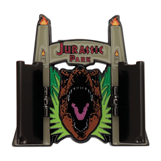 Jurassic Park Ansteck-Pin Gates Hinged - Preorder - ETA: 25.11.2025