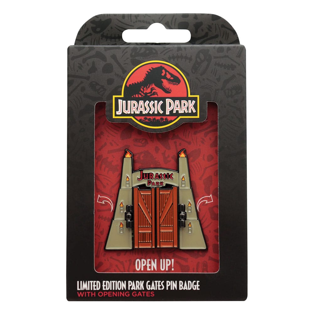Jurassic Park Ansteck-Pin Gates Hinged - Preorder - ETA: 25.11.2025