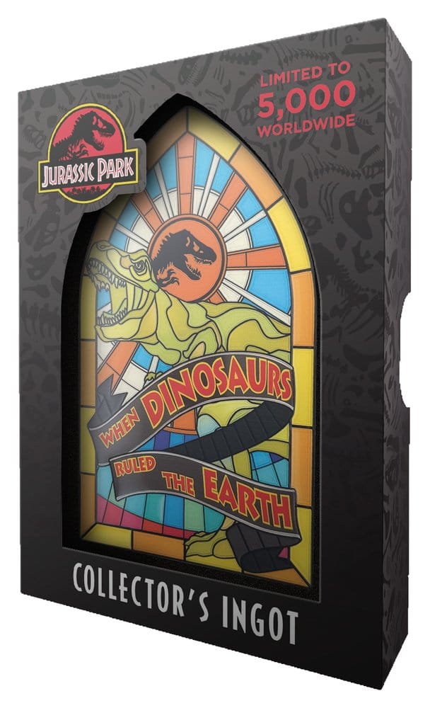Jurassic Park Metallbarren Stained Glass Style Metal 11 cm - Preorder - ETA: 25.10.2026