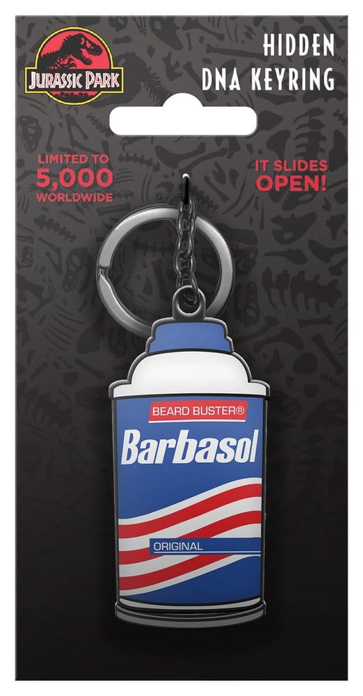 Jurassic Park Schlüsselanhänger Sliding Barbasol Can - Preorder - ETA: 25.08.2026
