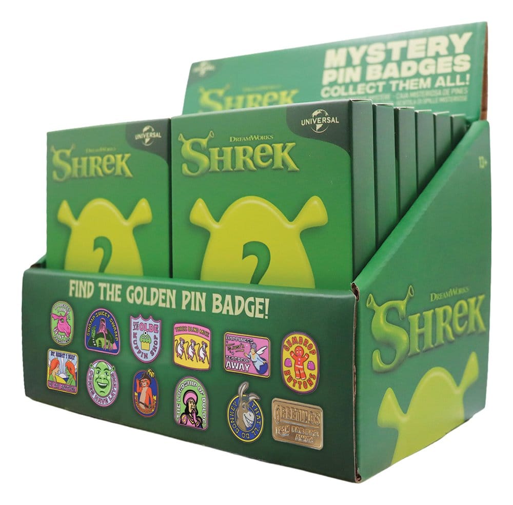 Shrek Mystery Ansteck-Pins Blind Box Display (12) - Preorder - ETA: 25.05.2027
