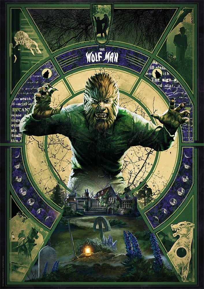 Universal Monsters Kunstdruck The Wolfman Limited Edition 30 x 47 cm - Preorder - ETA: 25.01.2027