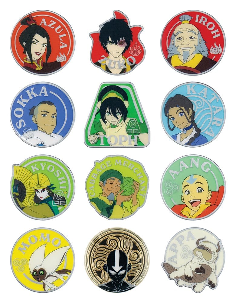 Avatar: The Last Airbender Mystery Ansteck-Pins Blind Box Display (12) - Preorder - ETA: 25.01.2027