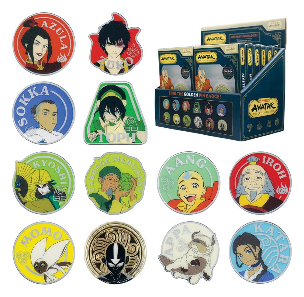 Avatar: The Last Airbender Mystery Ansteck-Pins Blind Box Display (12) - Preorder - ETA: 25.01.2027