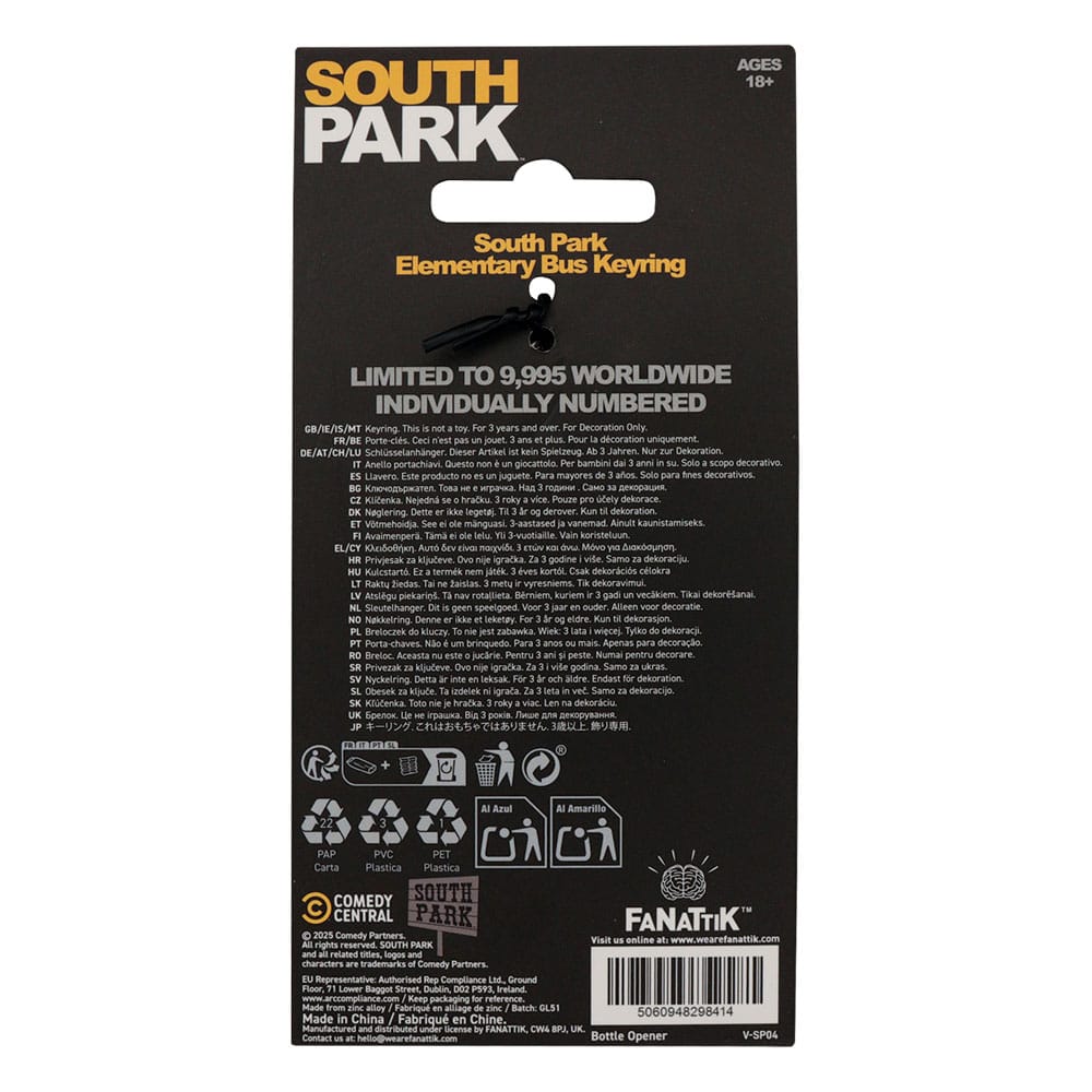 South Park Schlüsselanhänger School Bus Limited Edition                   - Preorder - ETA: 25.03.2026