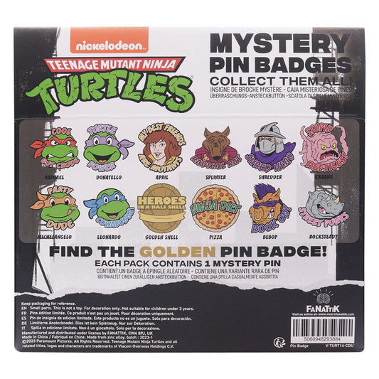Teenage Mutant Ninja Turtles Ansteck-Pins Display (12) - Versand: 5-7 Tage nach Bestellung