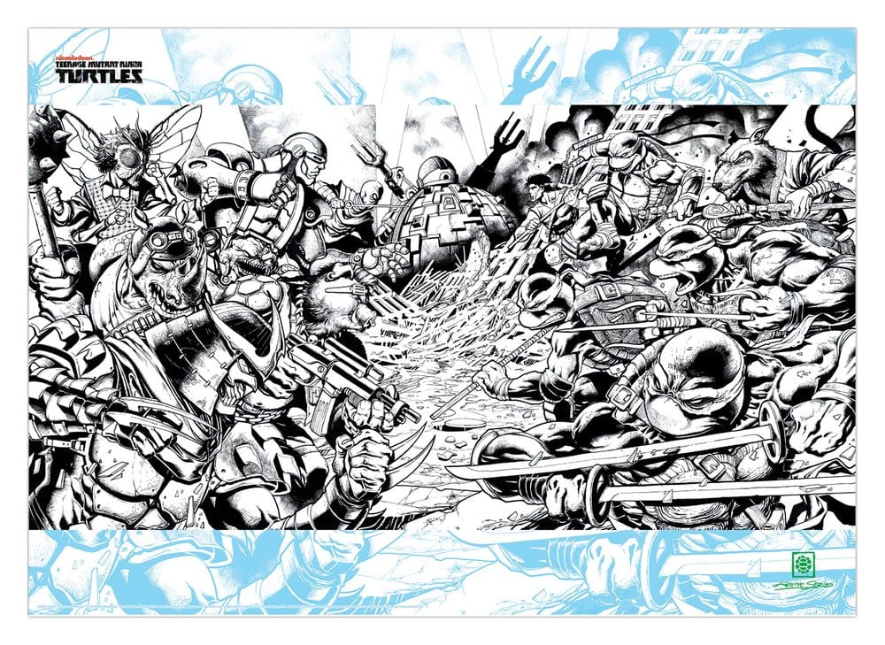 Teenage Mutant Ninja Turtles Kunstdruck Comic Limited Edition 42 x 30 cm - Preorder - ETA: 28.12.2026