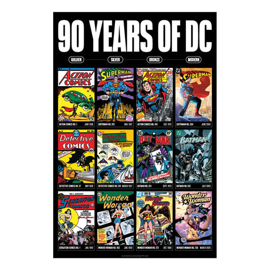 DC Comis Kunstdruck 90 Years Limited Edition 42 x 30 cm       - Versand: 5-7 Tage nach Bestellung