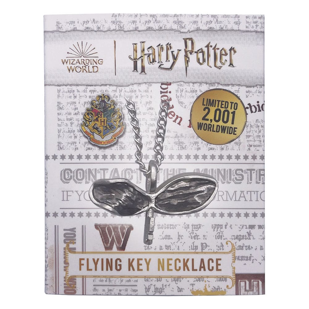 Harry Potter Halskette & Anhänger Flying Key  - Versand: 5-7 Tage nach Bestellung