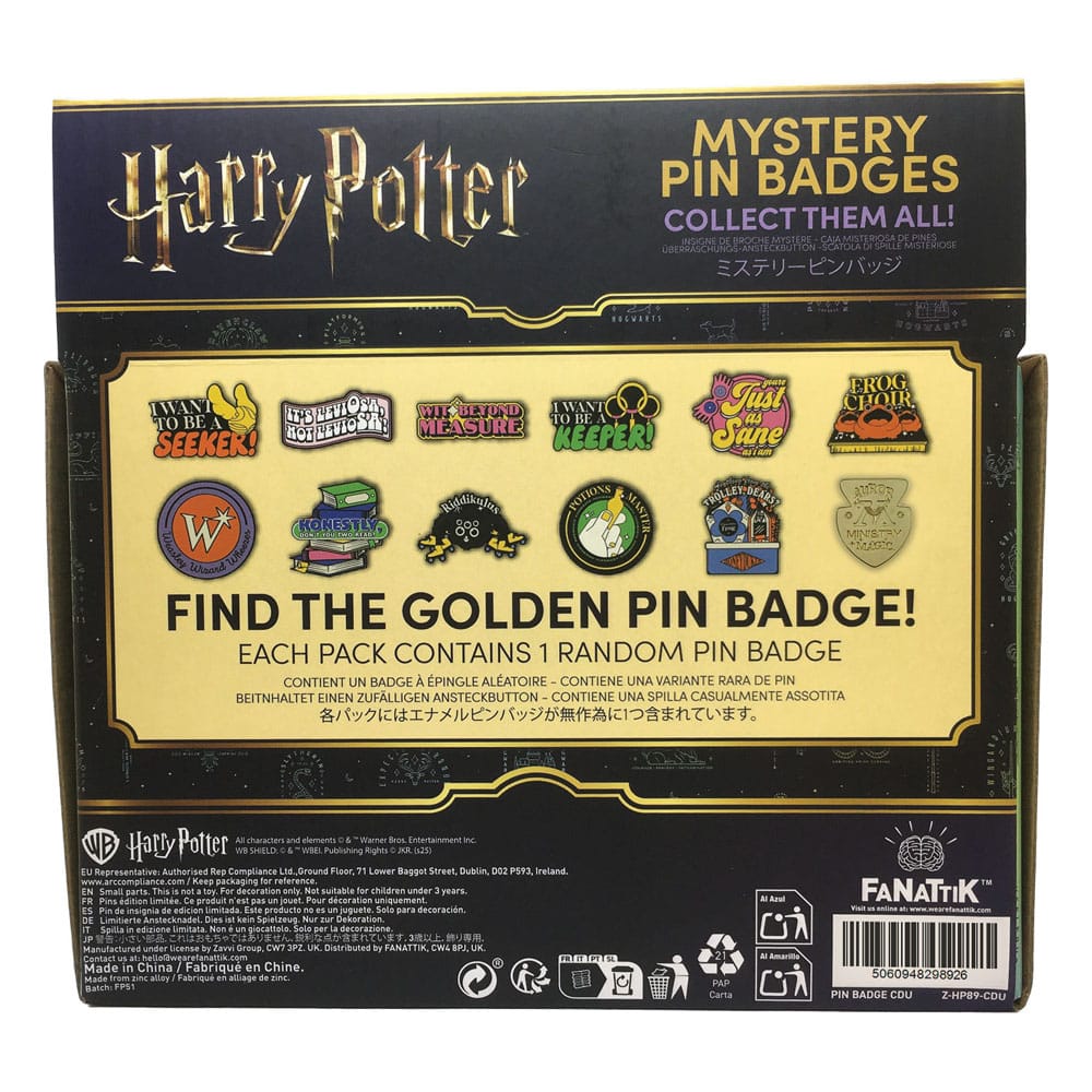 Harry Potter Ansteck-Pins Mystery Pin Badge Display (12)     - Preorder - ETA: 25.03.2026